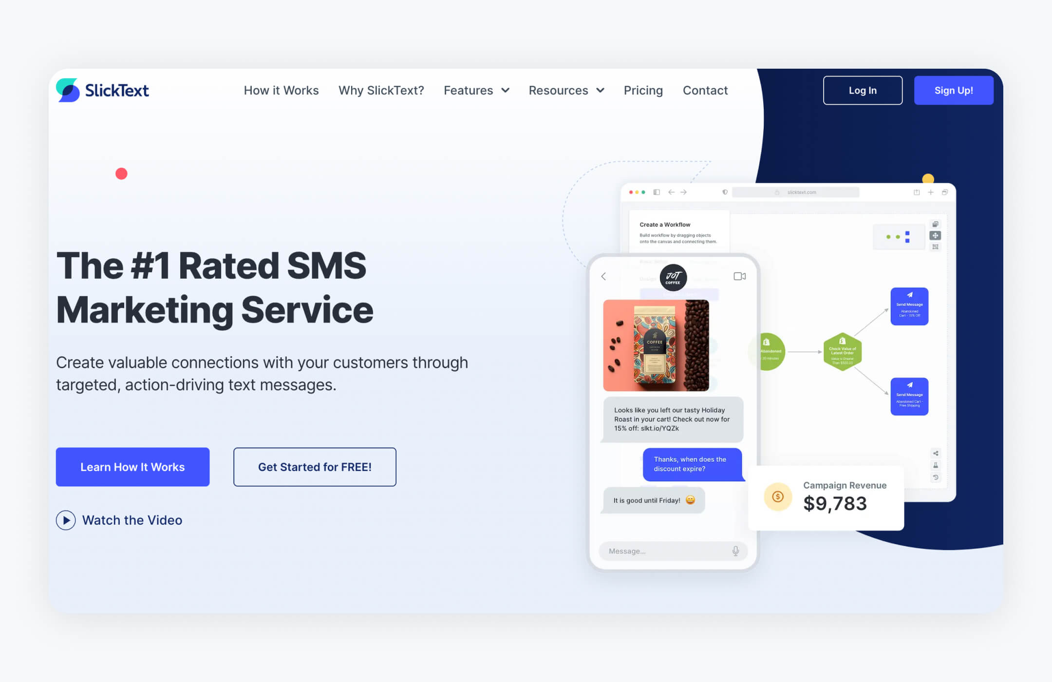 SlickText: best mass texting app for loyalty programs