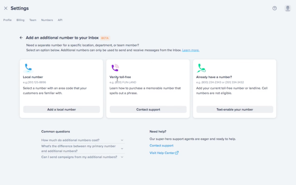 Adding an additional number to your SimpleTexting account
