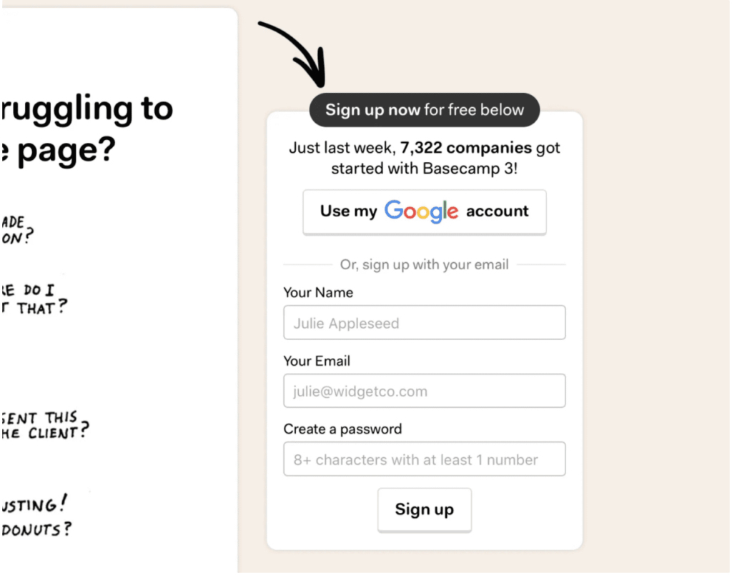 data driven opt in example