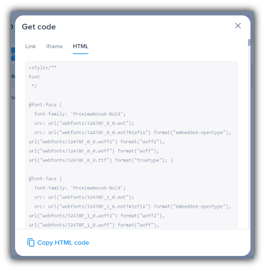 A screenshot of SimpleTexting's software showing the code to copy and paste on your website to build an SMS subscriber list