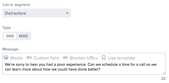 Examples of creating auto responses for different segments