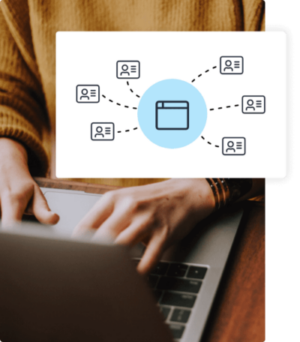 Illustration of an SMS broadcast that’s sending to multiple contacts